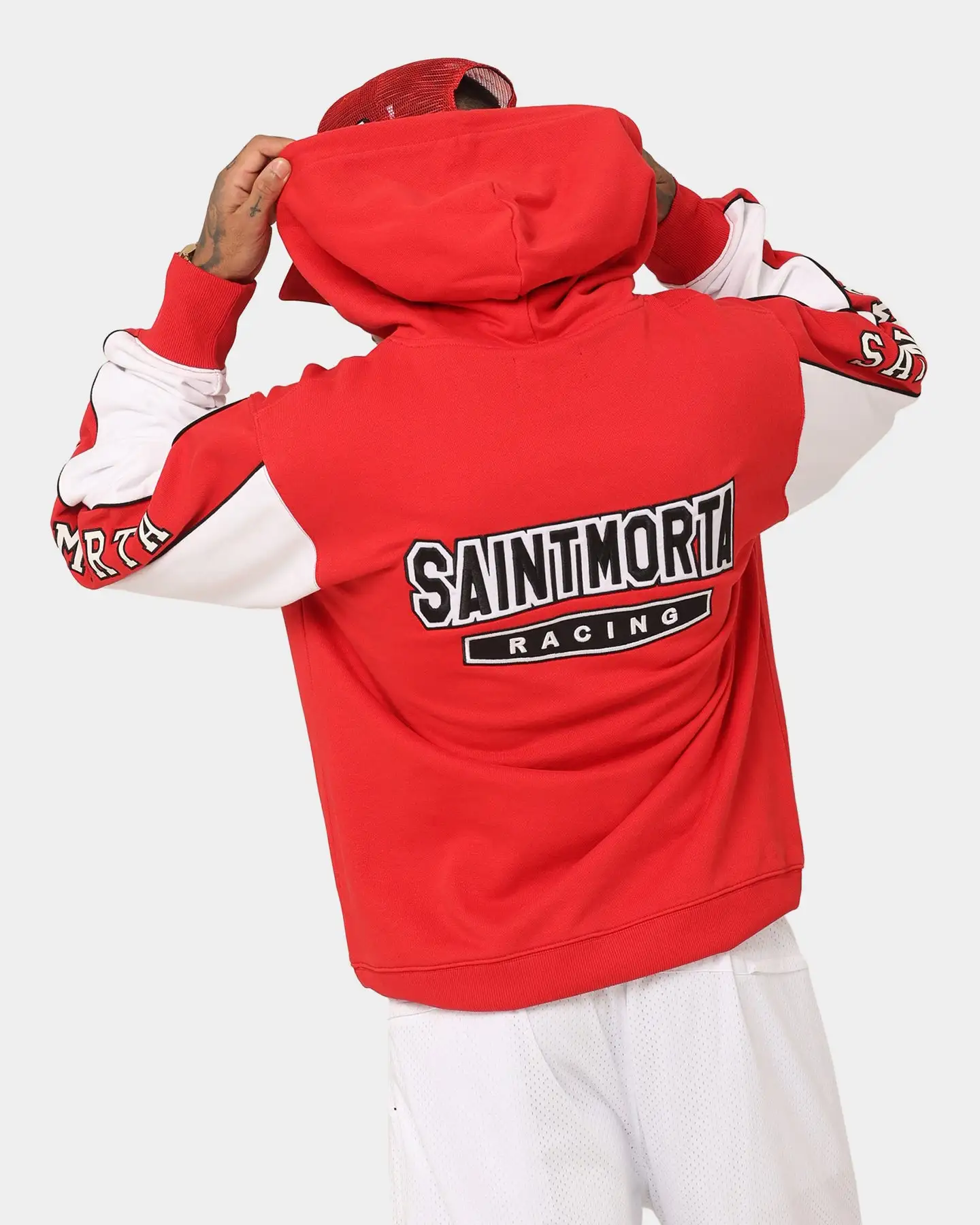 Saint Morta Pro Racing Hoodie Red - Image 2