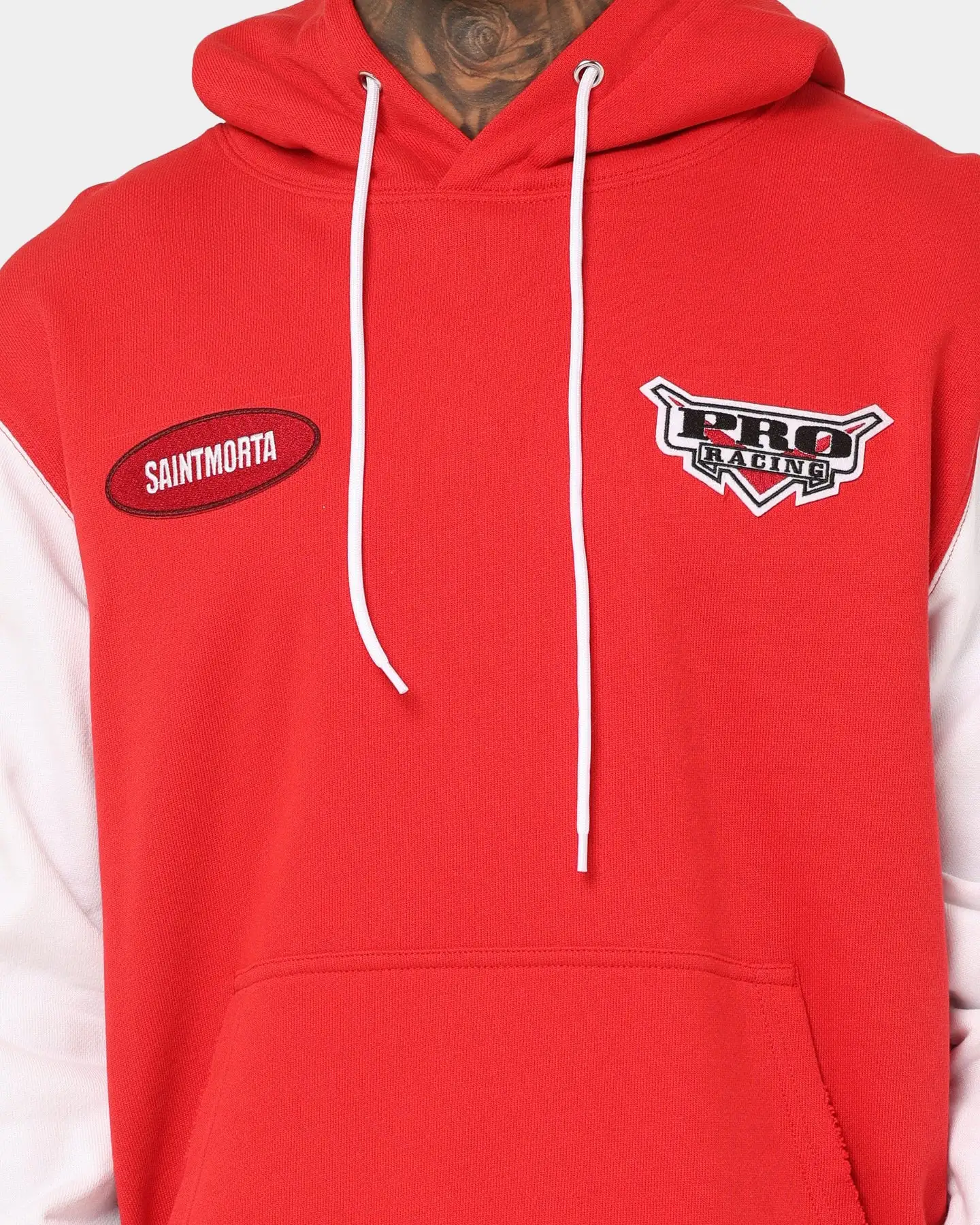 Saint Morta Pro Racing Hoodie Red - Image 4