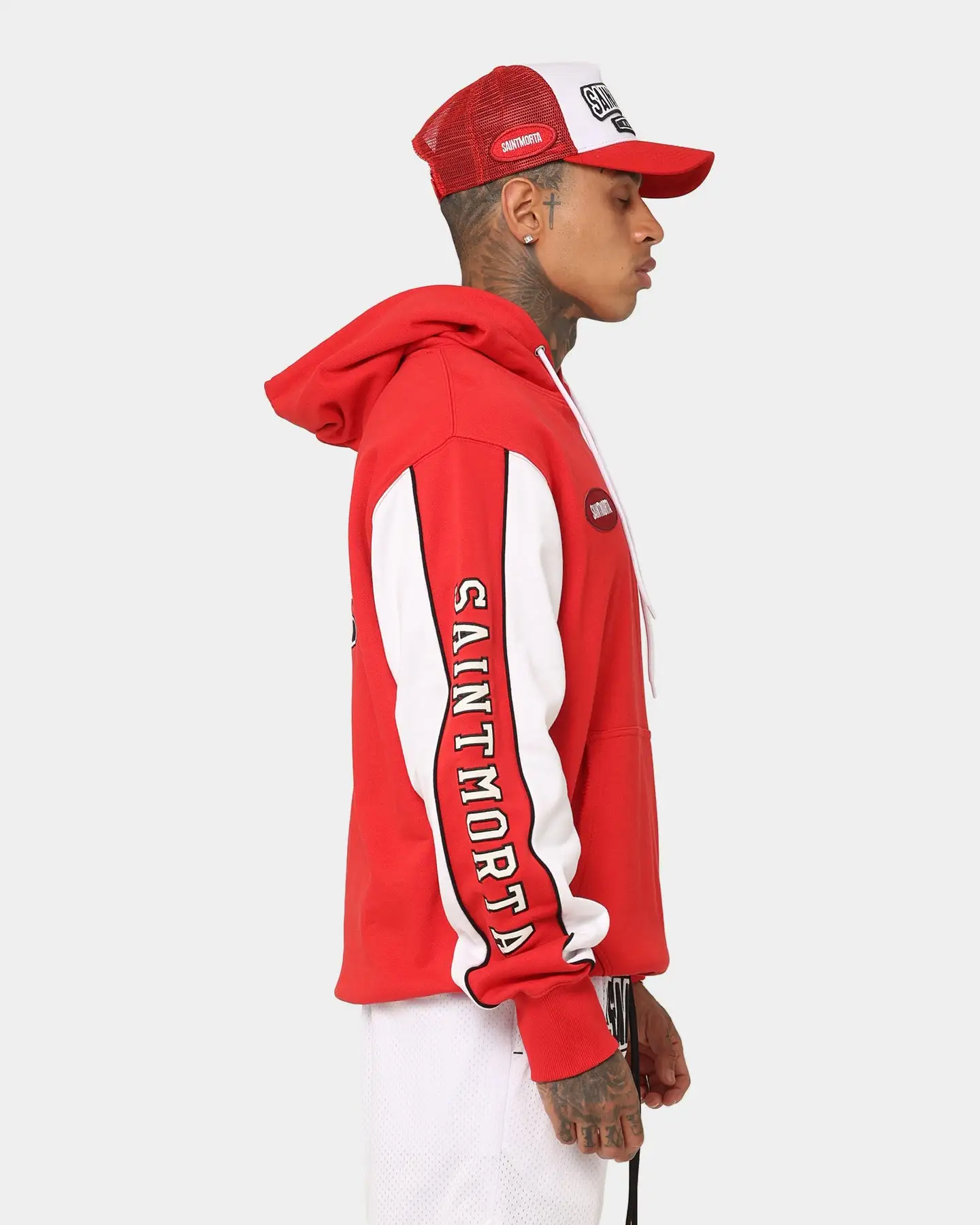 Saint Morta Pro Racing Hoodie Red - Image 6