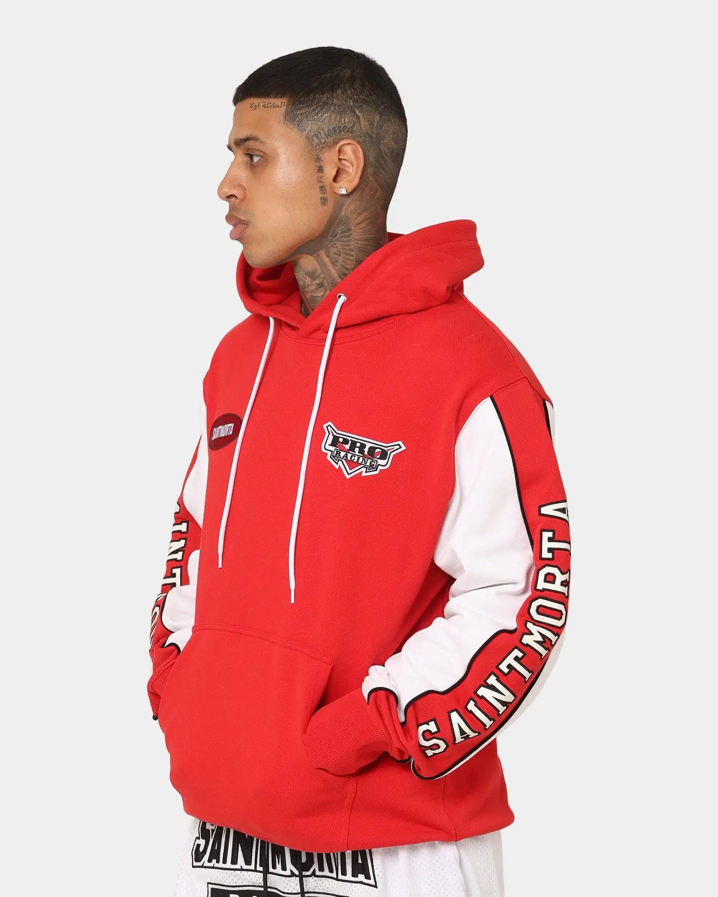 Saint Morta Pro Racing Hoodie Red - Image 7