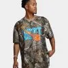 Goat Crew Goat Swish Logo T-Shirt Camo/Blue