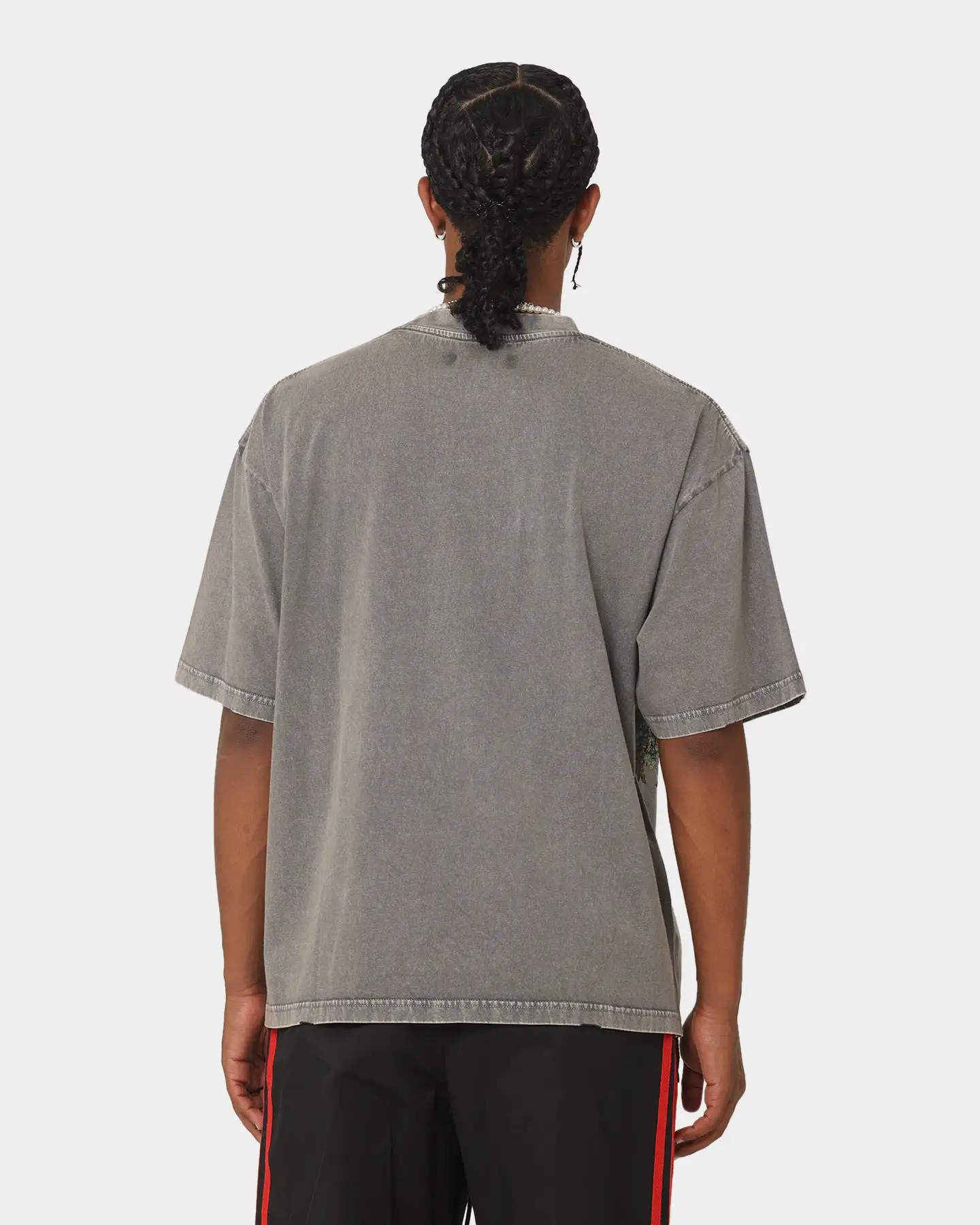 404 Oasis Vintage T-Shirt Charcoal - Image 4