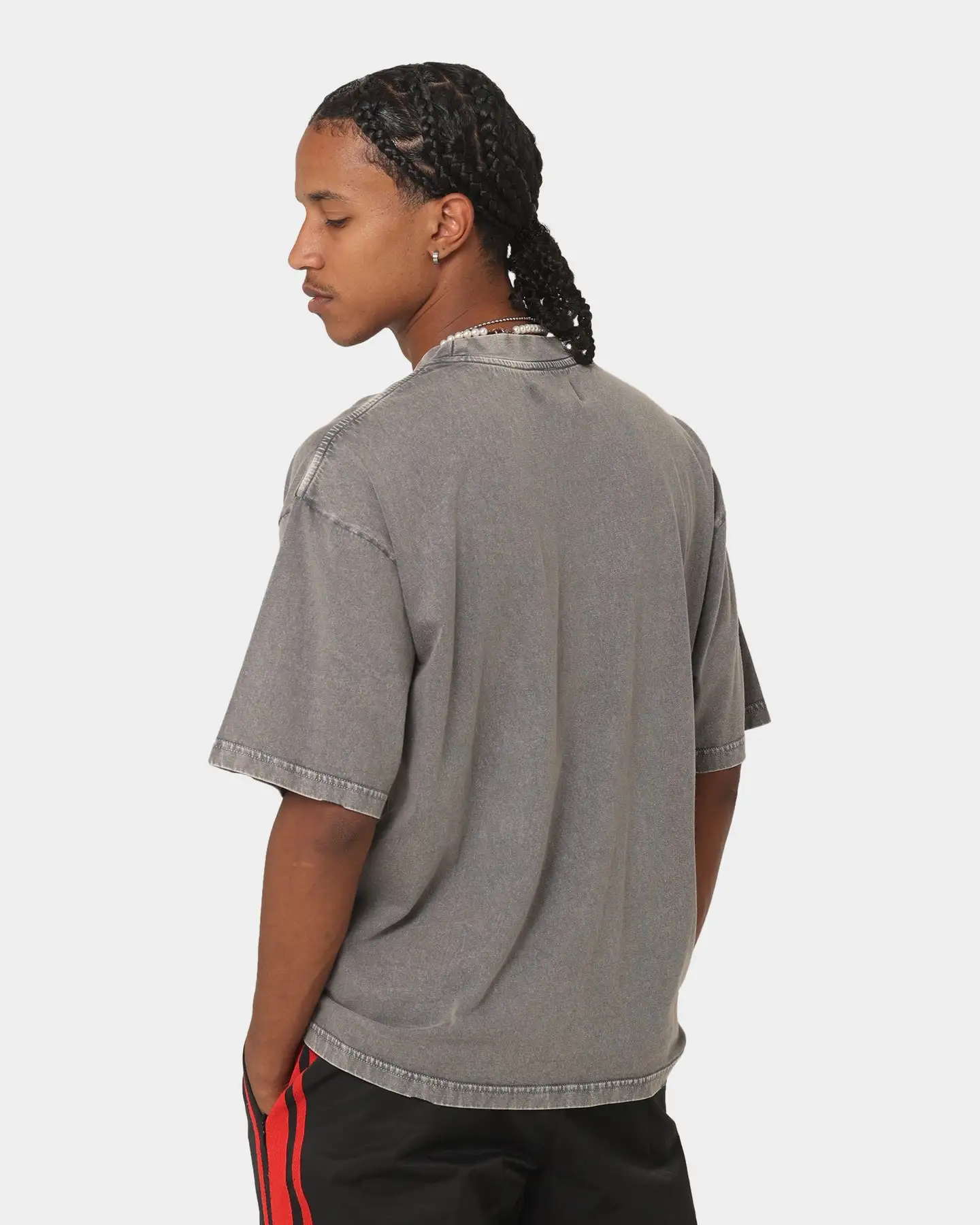 404 Oasis Vintage T-Shirt Charcoal - Image 6