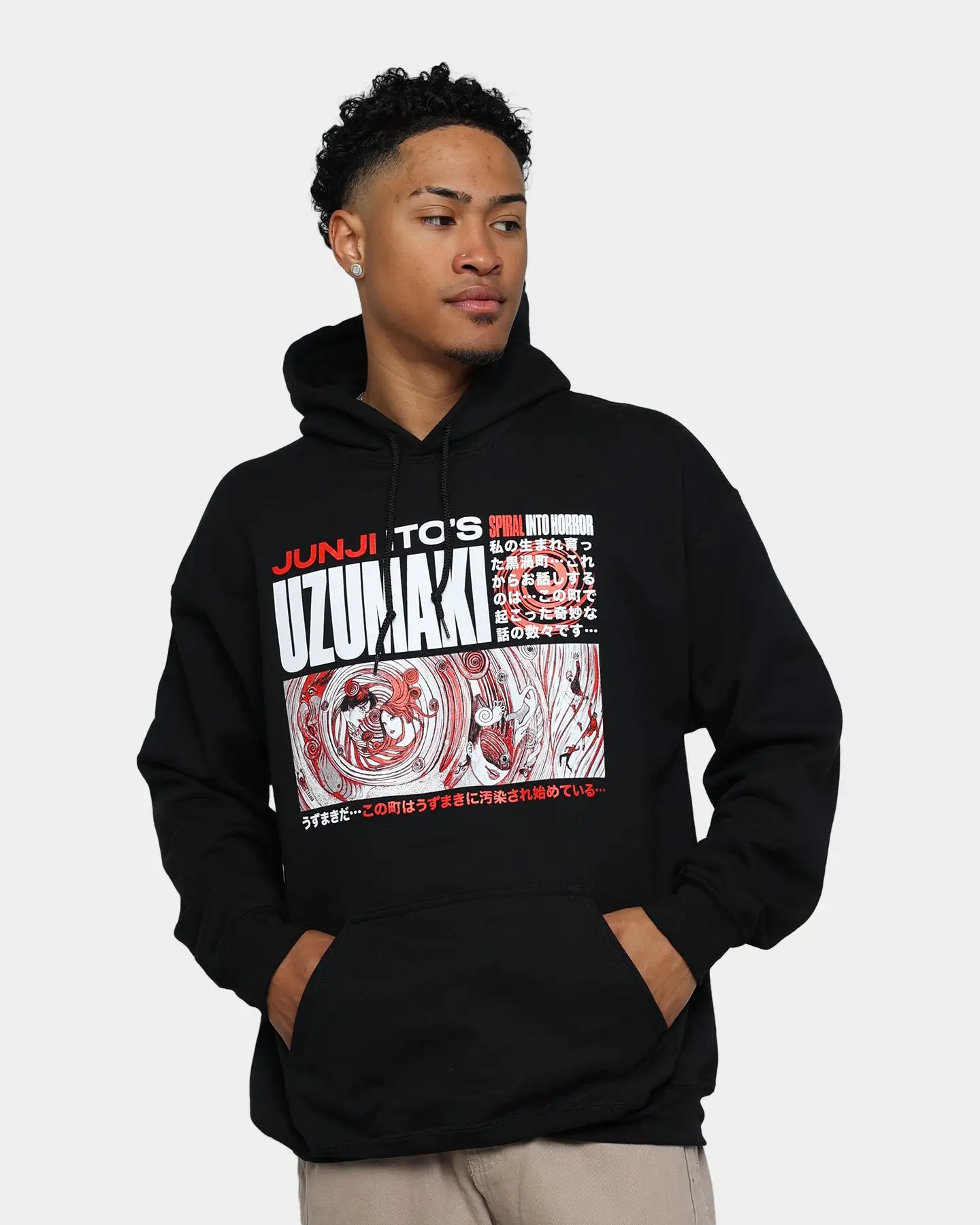 Goat Crew Uzumaki Hoodie Black - Image 2