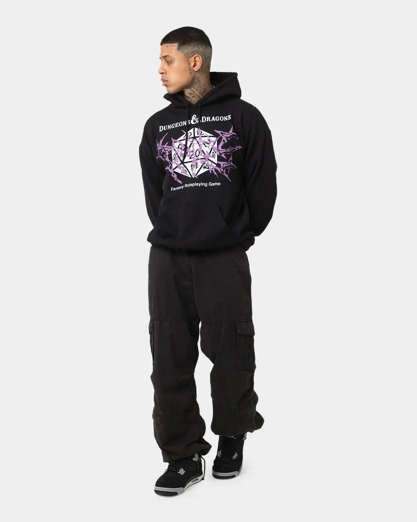 Rats Get Fat X Dungeons And Dragons Warduke Premium Vintage Hoodie Black - Image 3