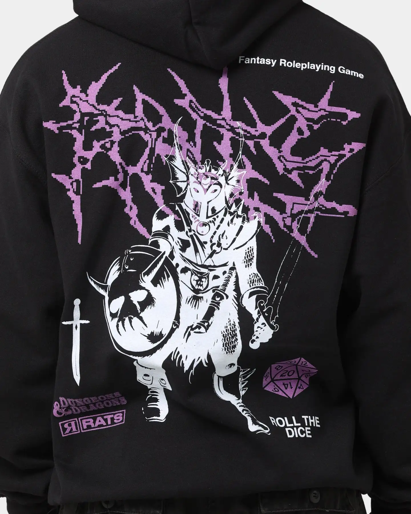 Rats Get Fat X Dungeons And Dragons Warduke Premium Vintage Hoodie Black - Image 5