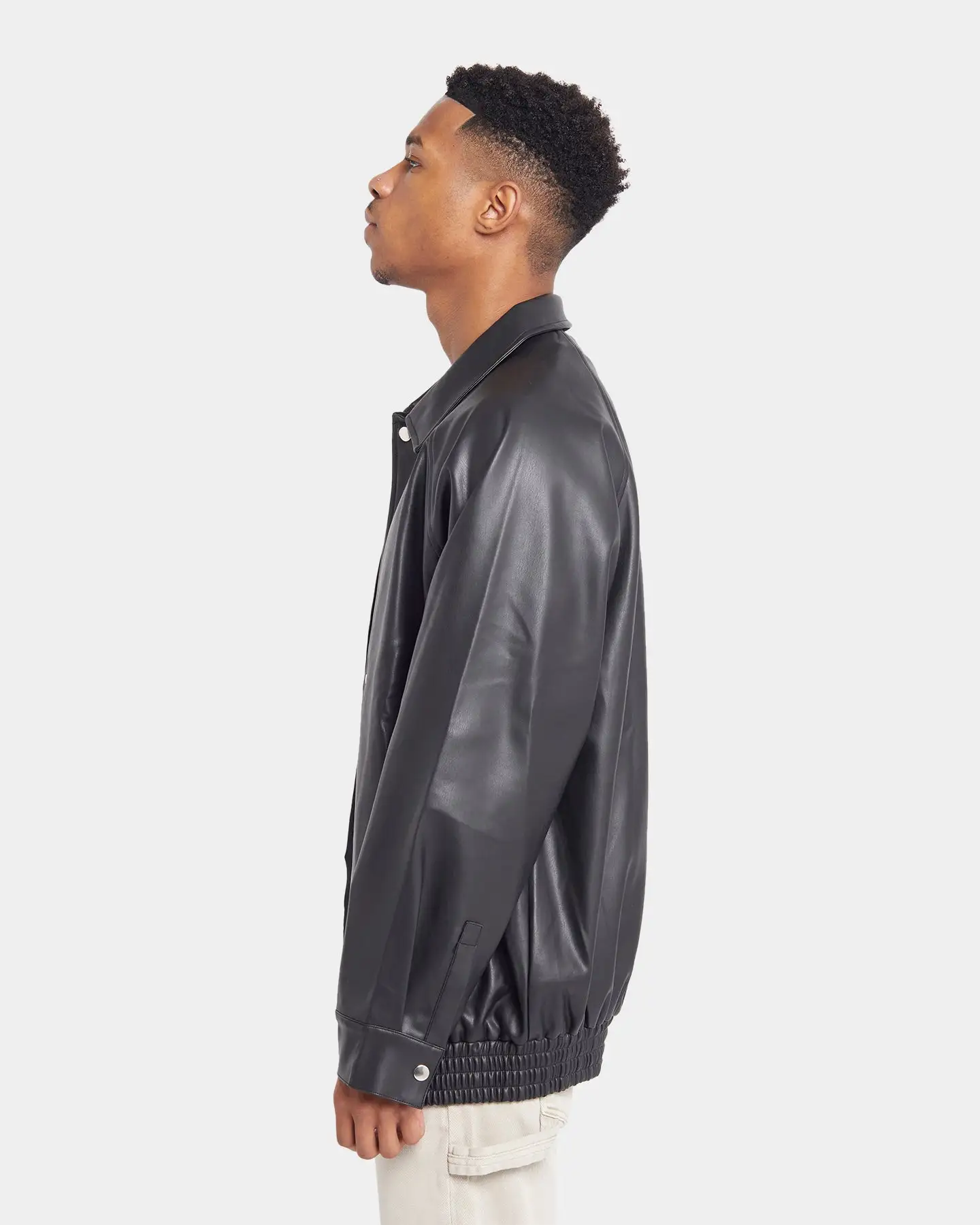 XXIII Levi PU Leather Jacket Black - Image 6