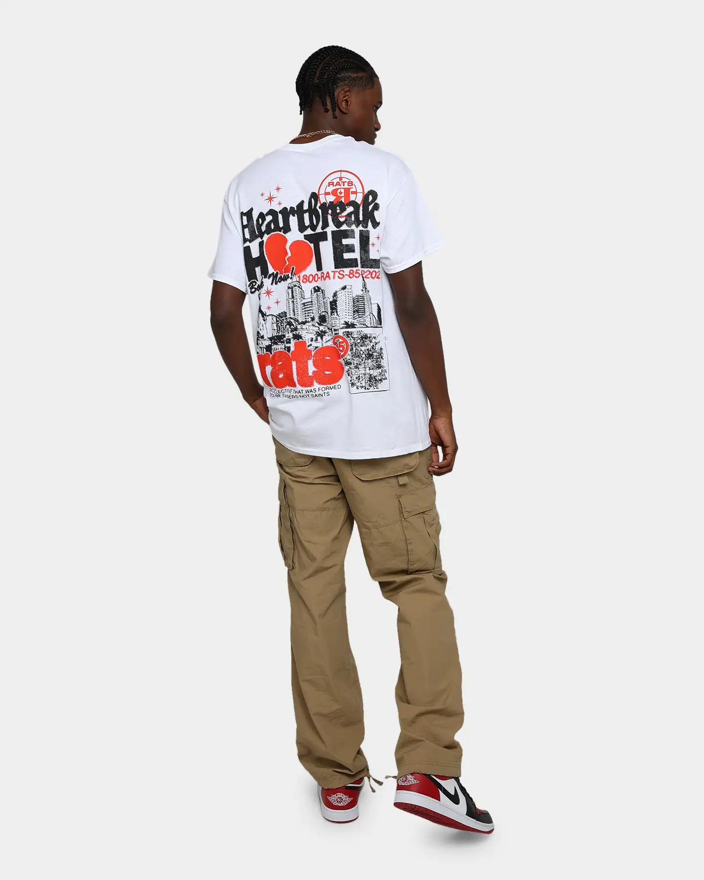 Rats Get Fat Heartbreak Hotel T-Shirt White - Image 3