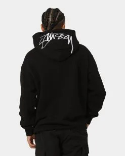 Stussy Back Appliqué 50/50 Hoodie Black