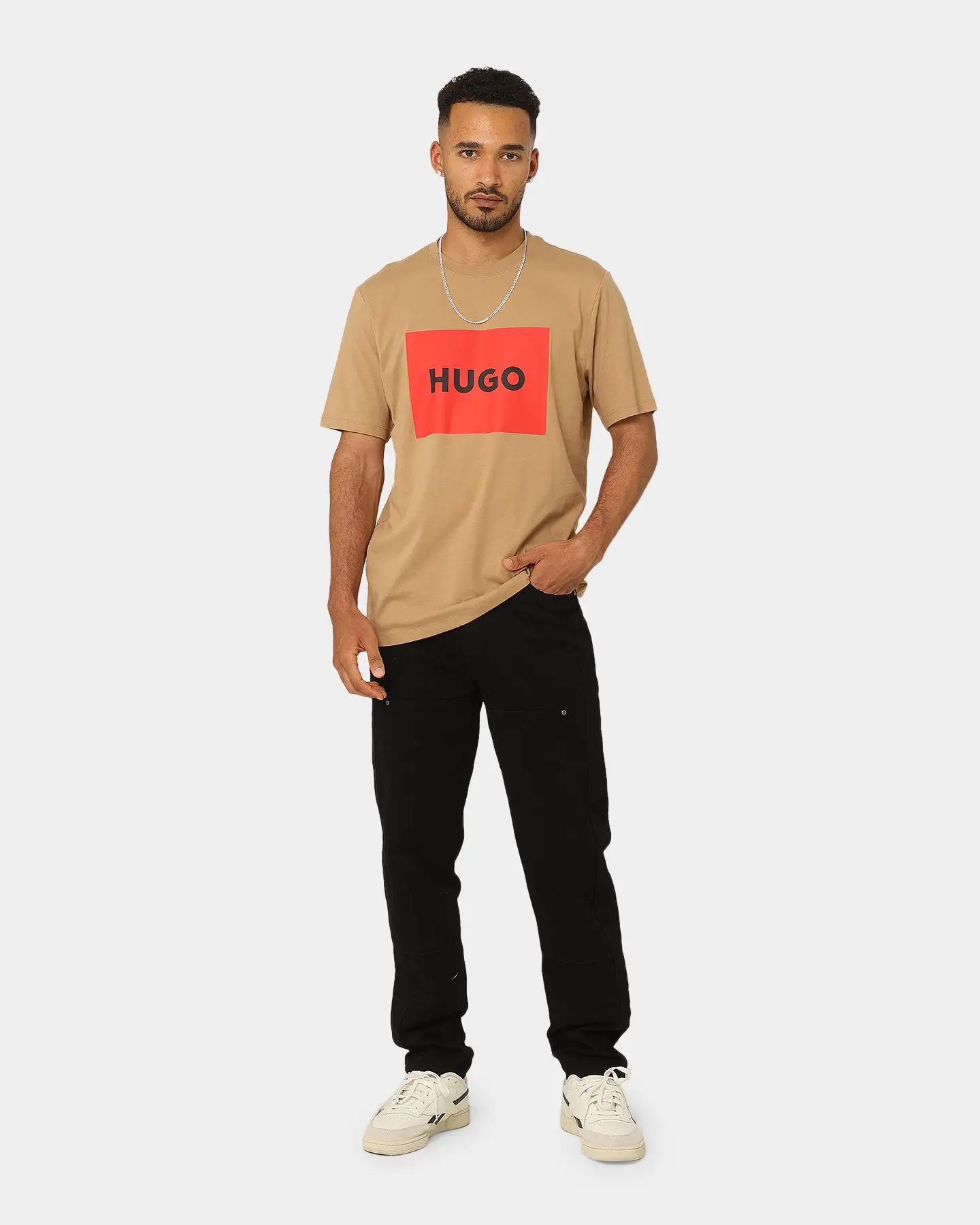 Hugo Boss DULIVE222 T-Shirt Light/Pastel Brown - Image 2
