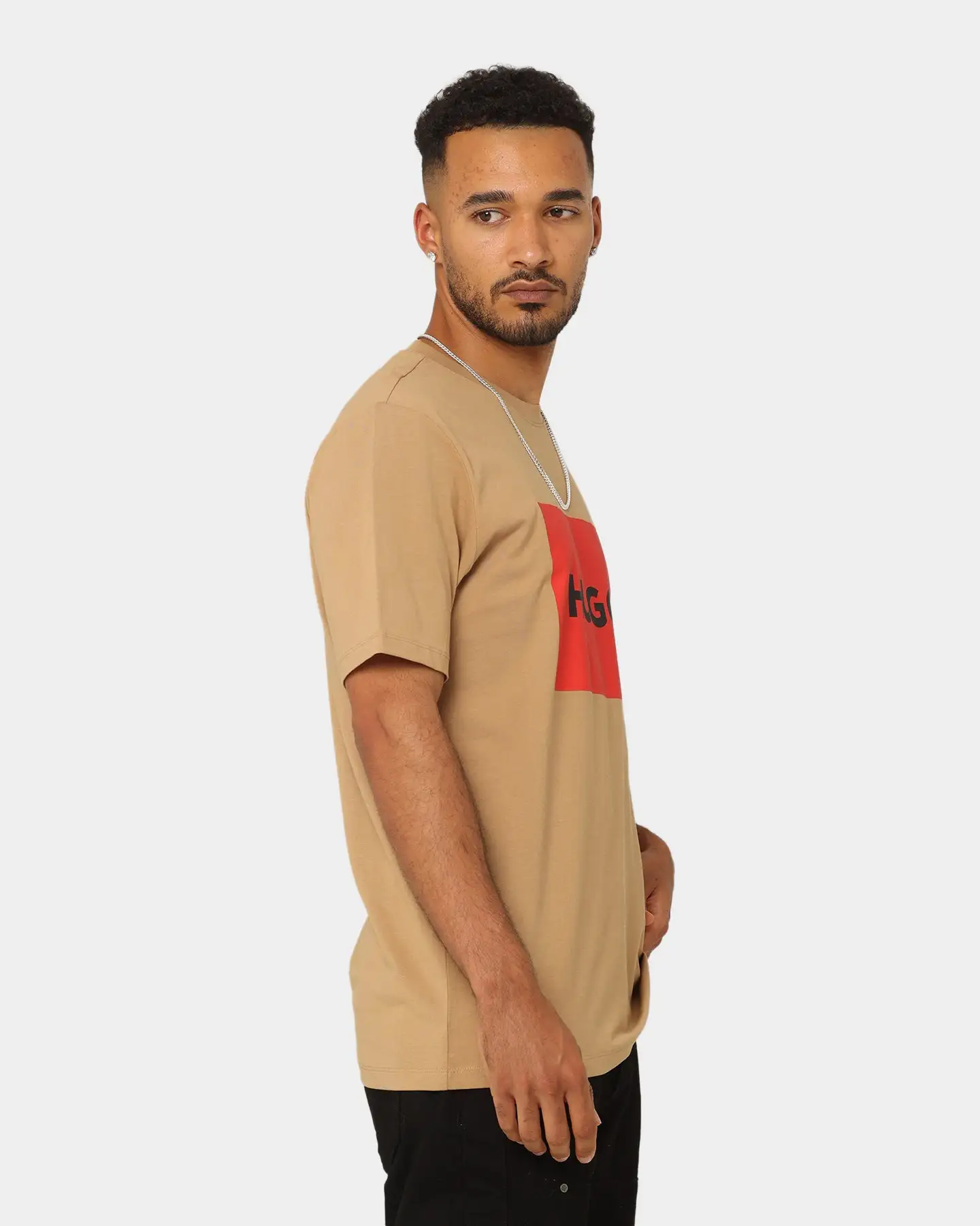 Hugo Boss DULIVE222 T-Shirt Light/Pastel Brown - Image 5