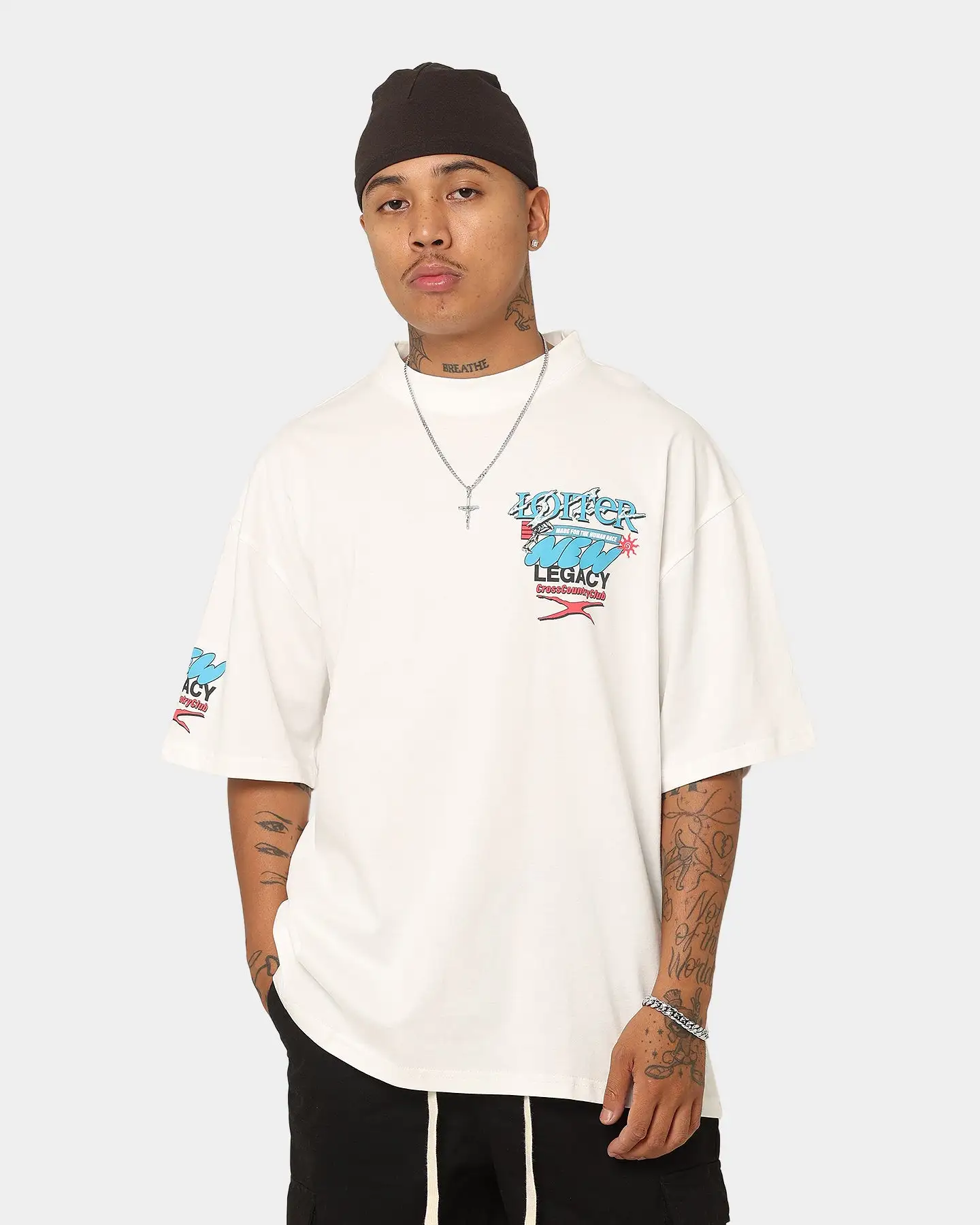 Loiter New Legacy Vintage T-Shirt Off White - Image 2