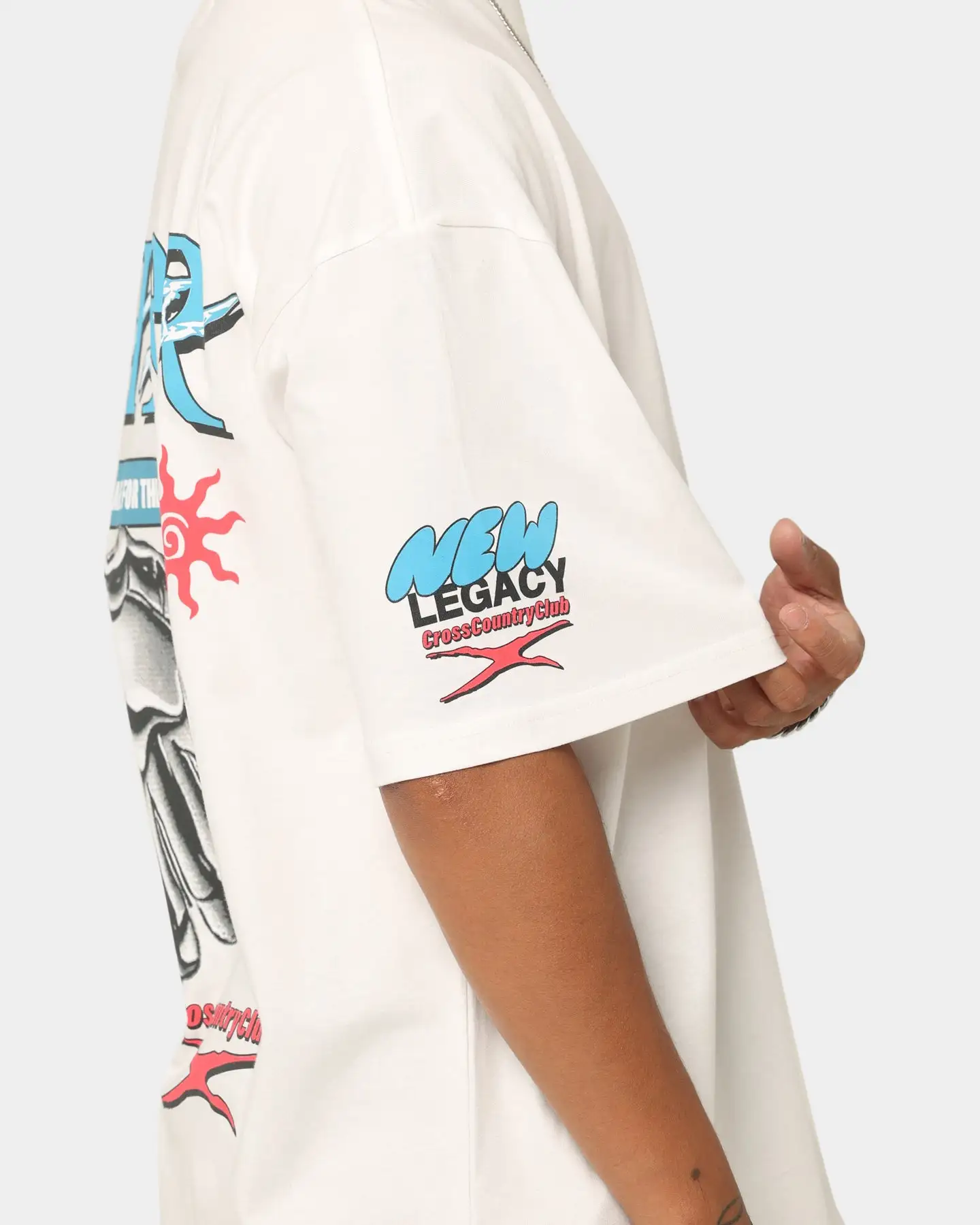 Loiter New Legacy Vintage T-Shirt Off White - Image 9