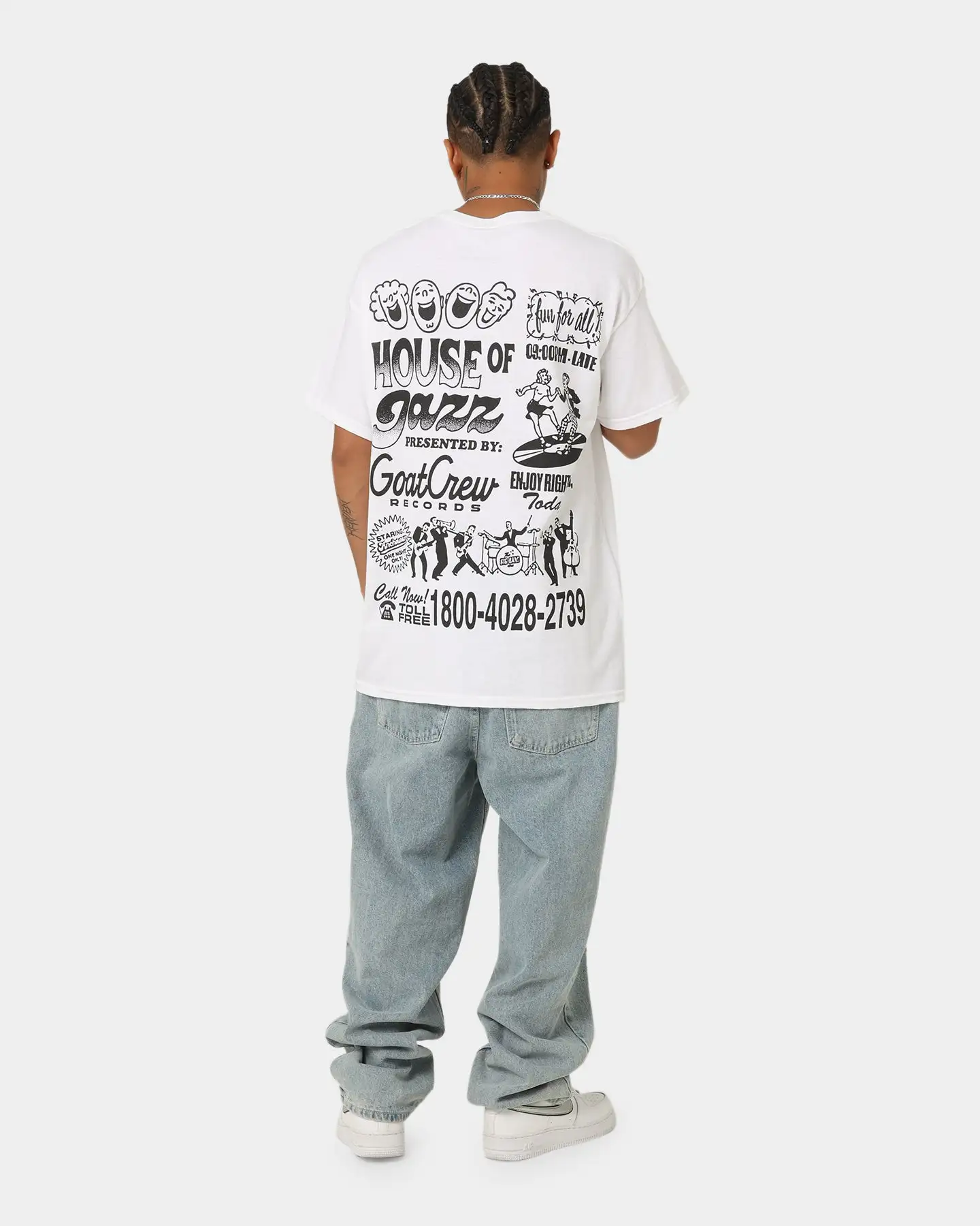 Goat Crew House Of Jazz T-Shirt White - Image 3