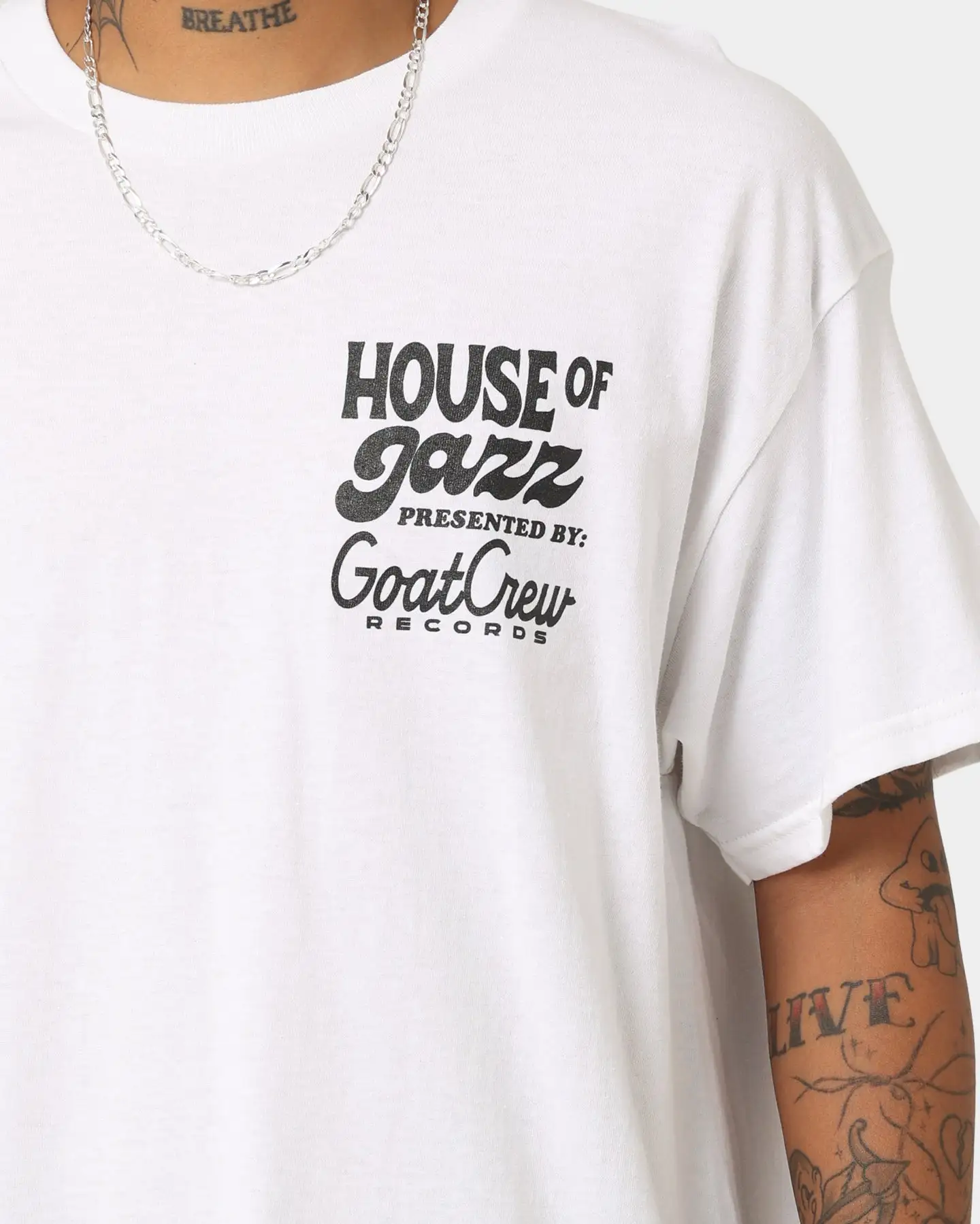 Goat Crew House Of Jazz T-Shirt White - Image 4
