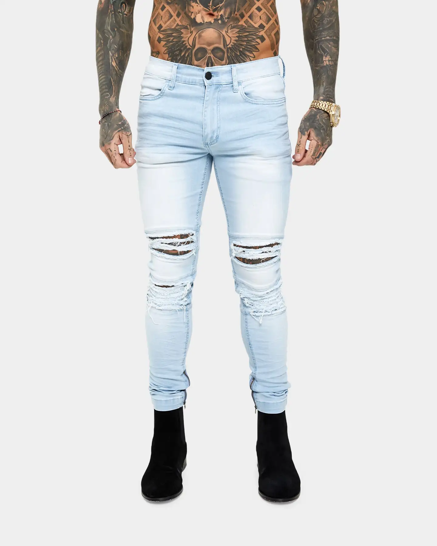 Saint Morta Rework Jeans Light Blue - Image 3