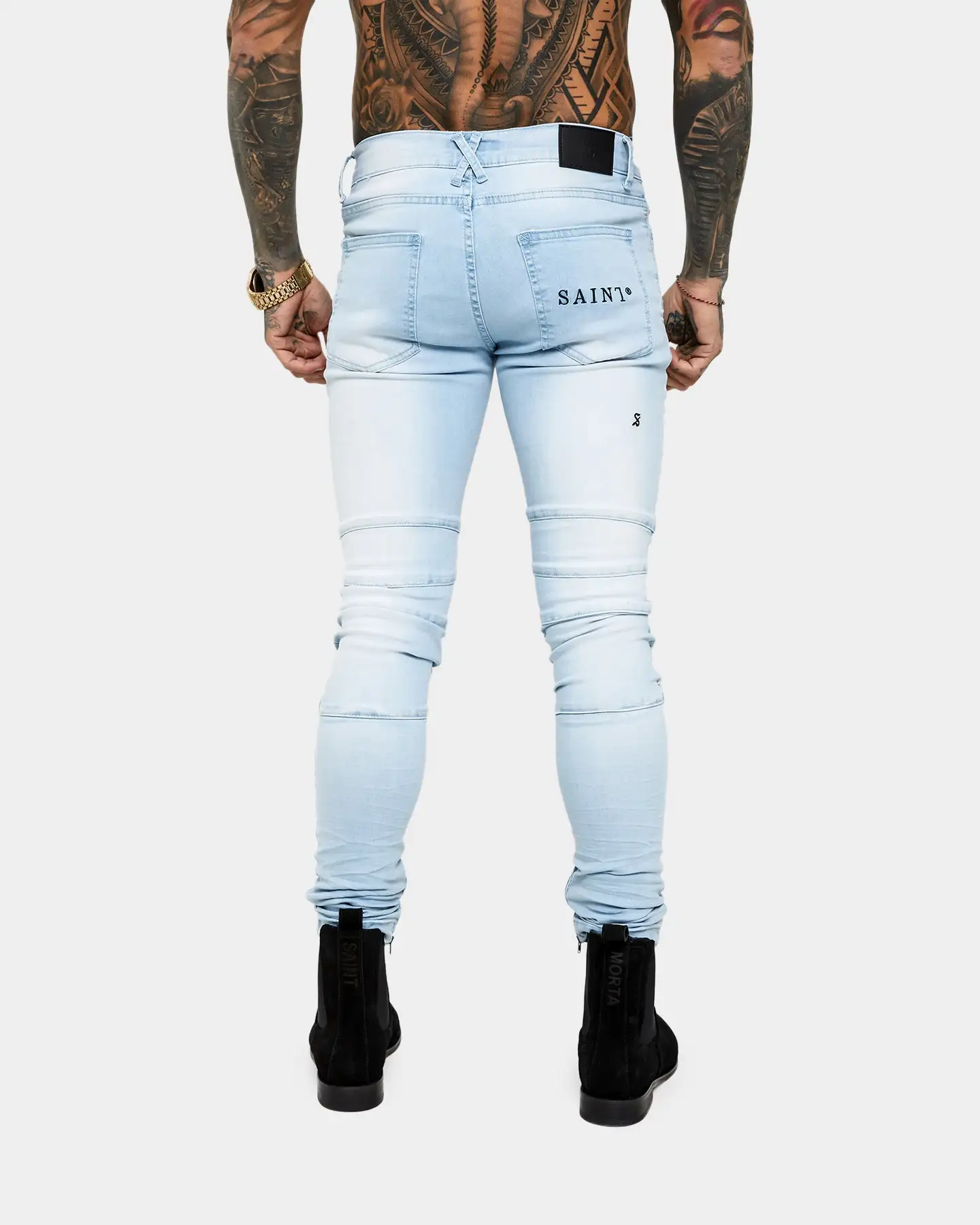 Saint Morta Rework Jeans Light Blue - Image 4
