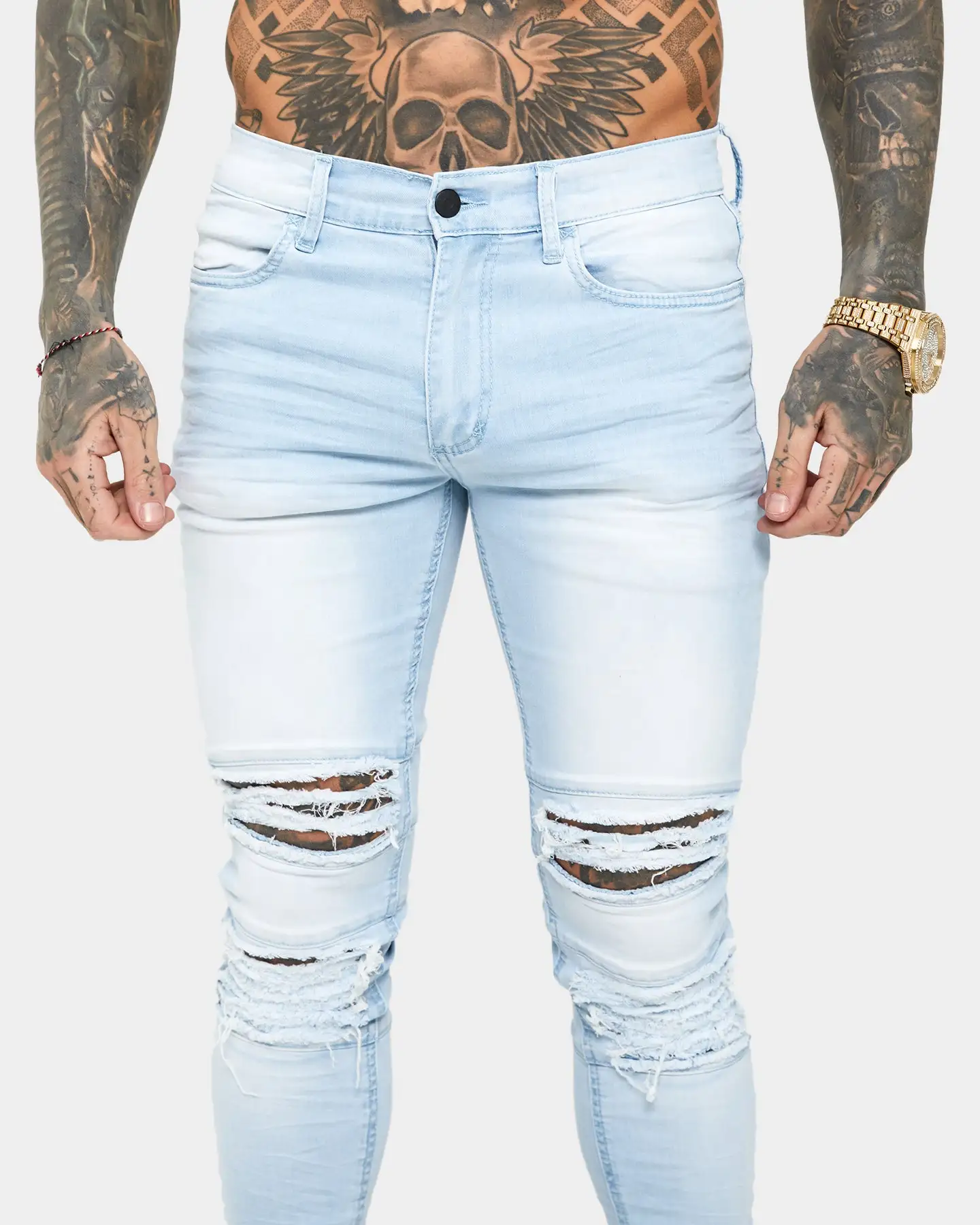 Saint Morta Rework Jeans Light Blue - Image 6