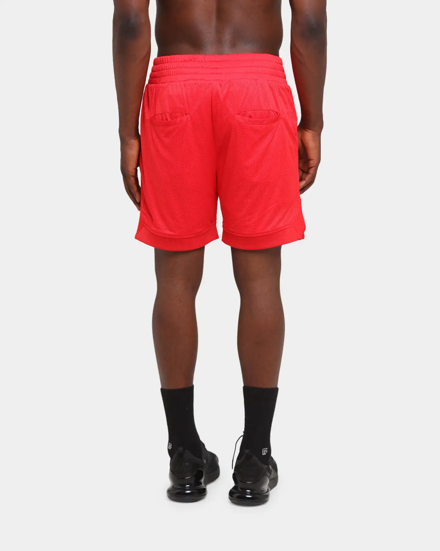 Saint Morta Warrior Basketball Shorts Red - Image 3