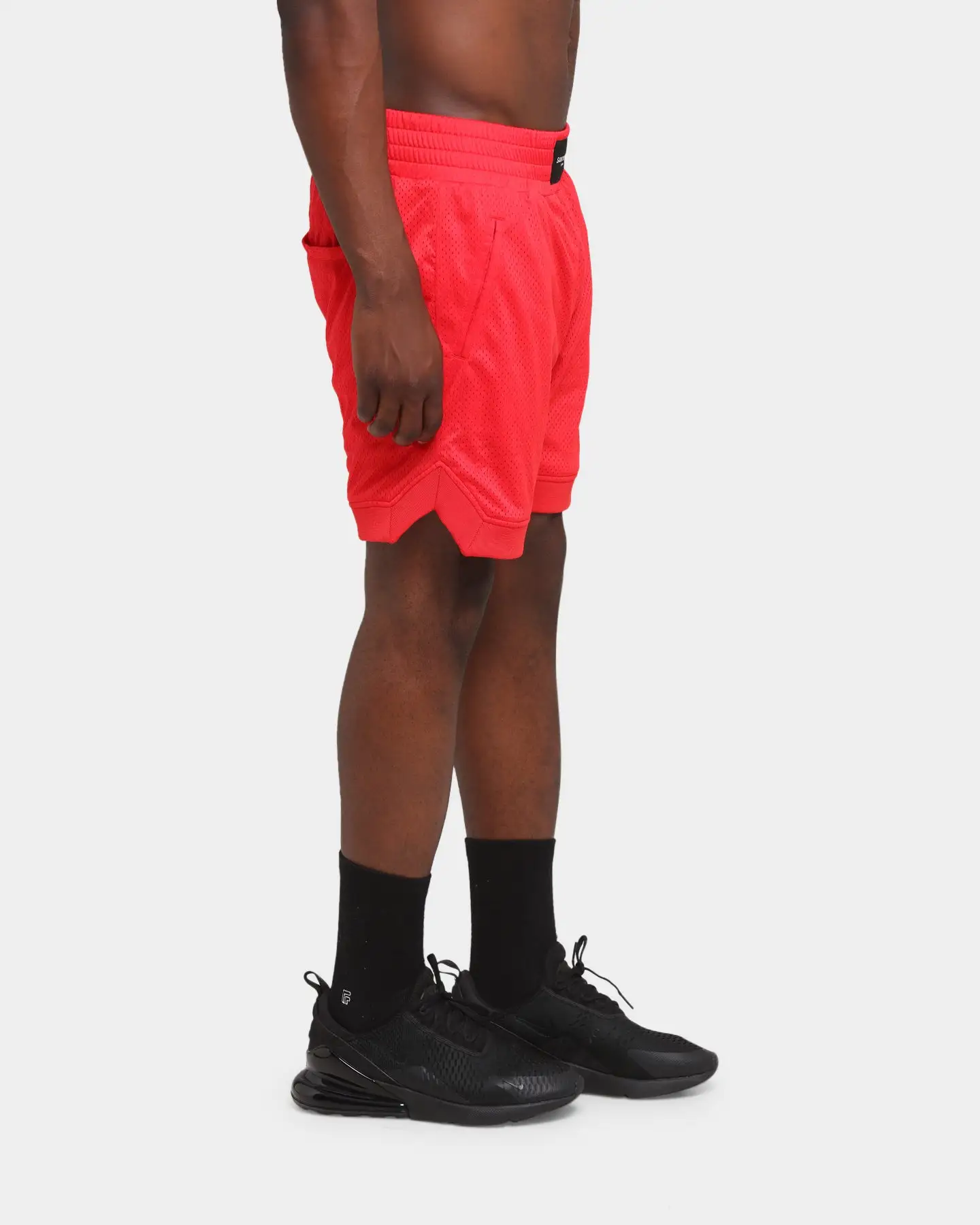 Saint Morta Warrior Basketball Shorts Red - Image 5