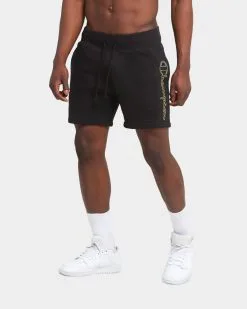 Champion Rev Weave Panel Stripe Shorts Black