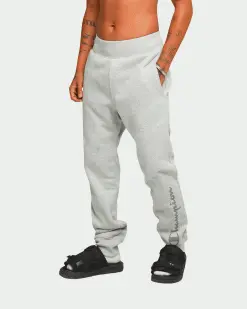 Champion Rev Weave React Reflective Script Jogger Oxford Heather