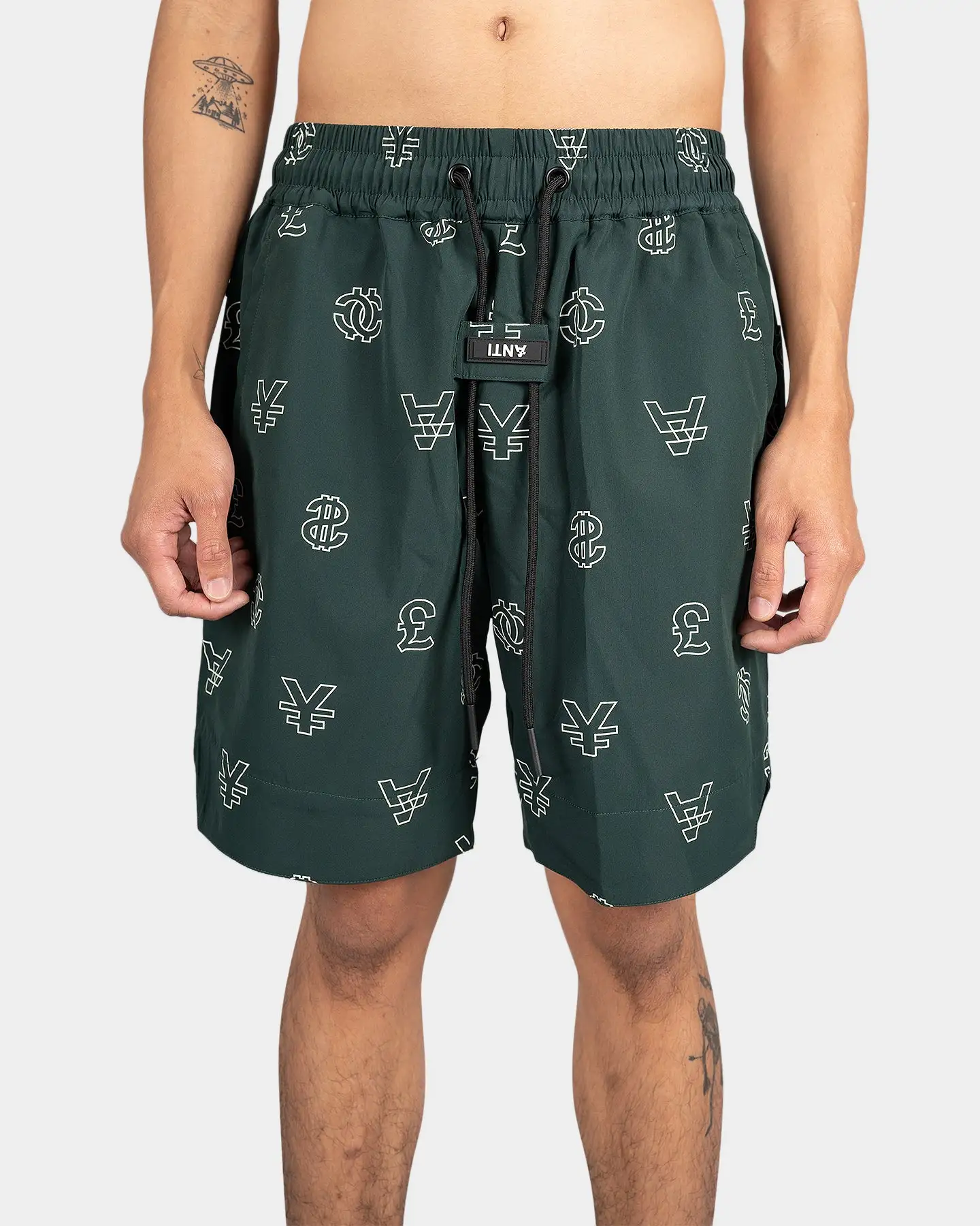 The Anti Order Non Cent Shorts Forest Green/White - Image 3