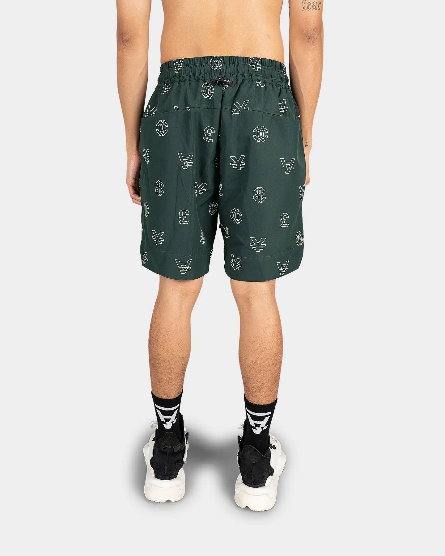 The Anti Order Non Cent Shorts Forest Green/White - Image 4