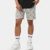 Carre Ament Repeat Rugueux Shorts Grey Marle