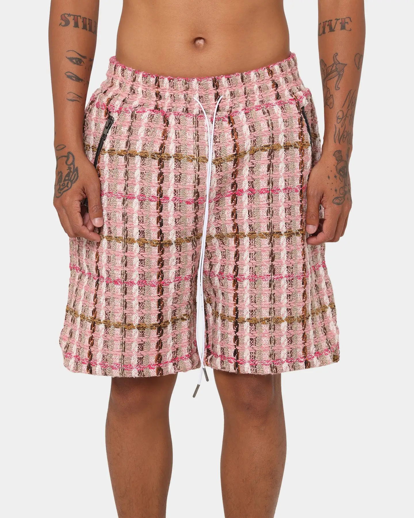 XXIII Tweed Shorts Pink - Image 3