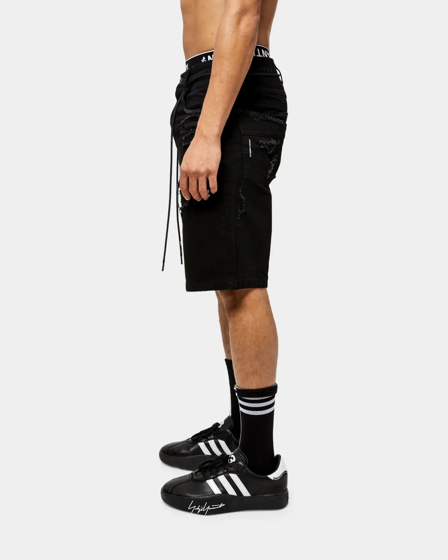 The Anti Order Post War Denim Shorts Black - Image 5