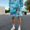 Loiter Eternal Tie Dye Shorts Blue
