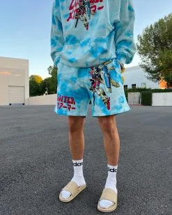 Loiter Eternal Tie Dye Shorts Blue