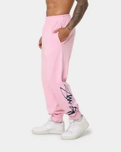 Stussy Shadow Script Track Pants Pigment Confetti