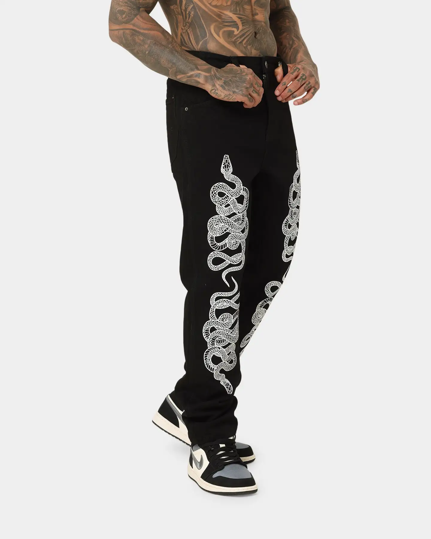 Saint Morta Death Adder Relaxed Jeans Black - Image 7