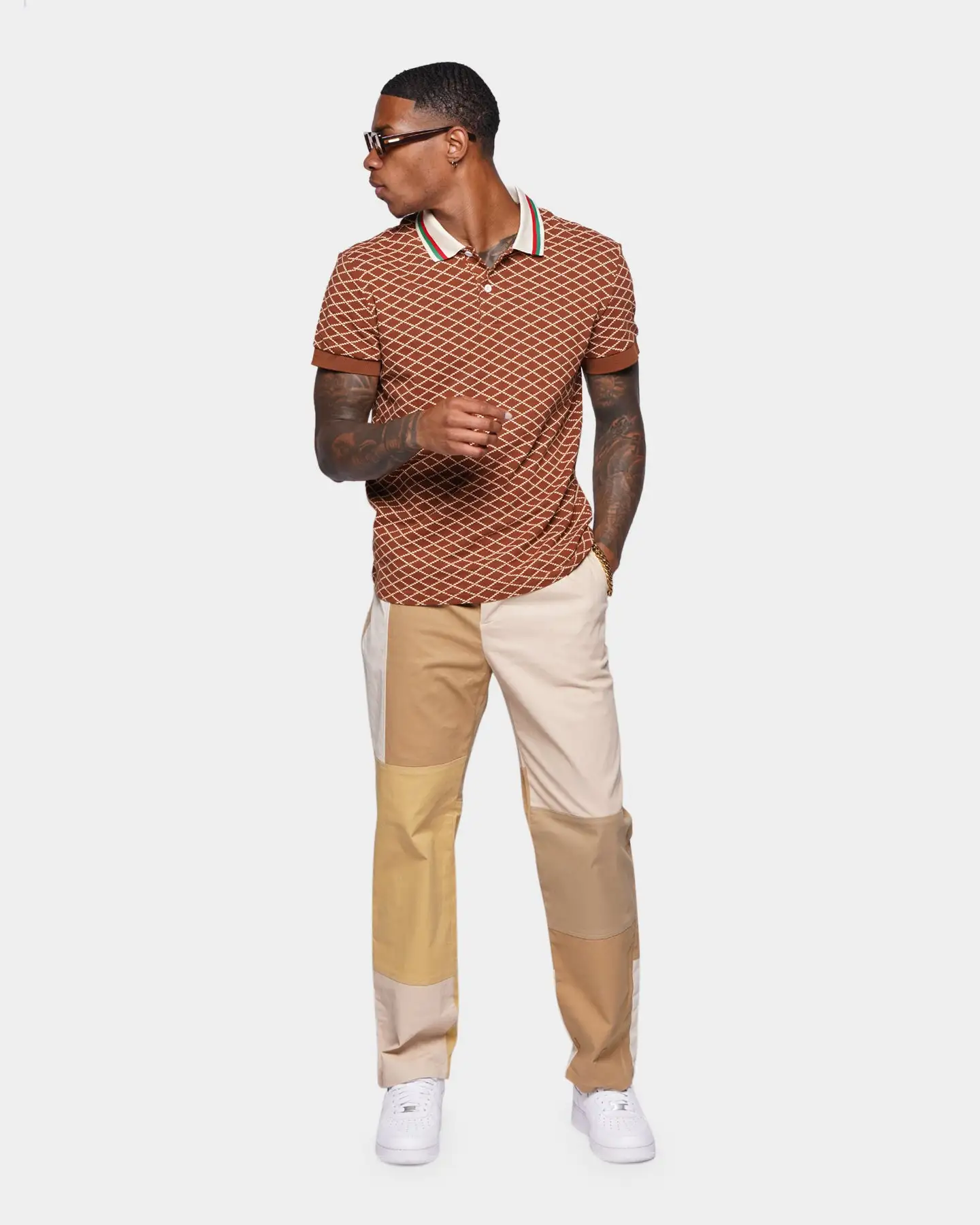 XXIII Dorian Wide Leg Chino Pants Tan - Image 2
