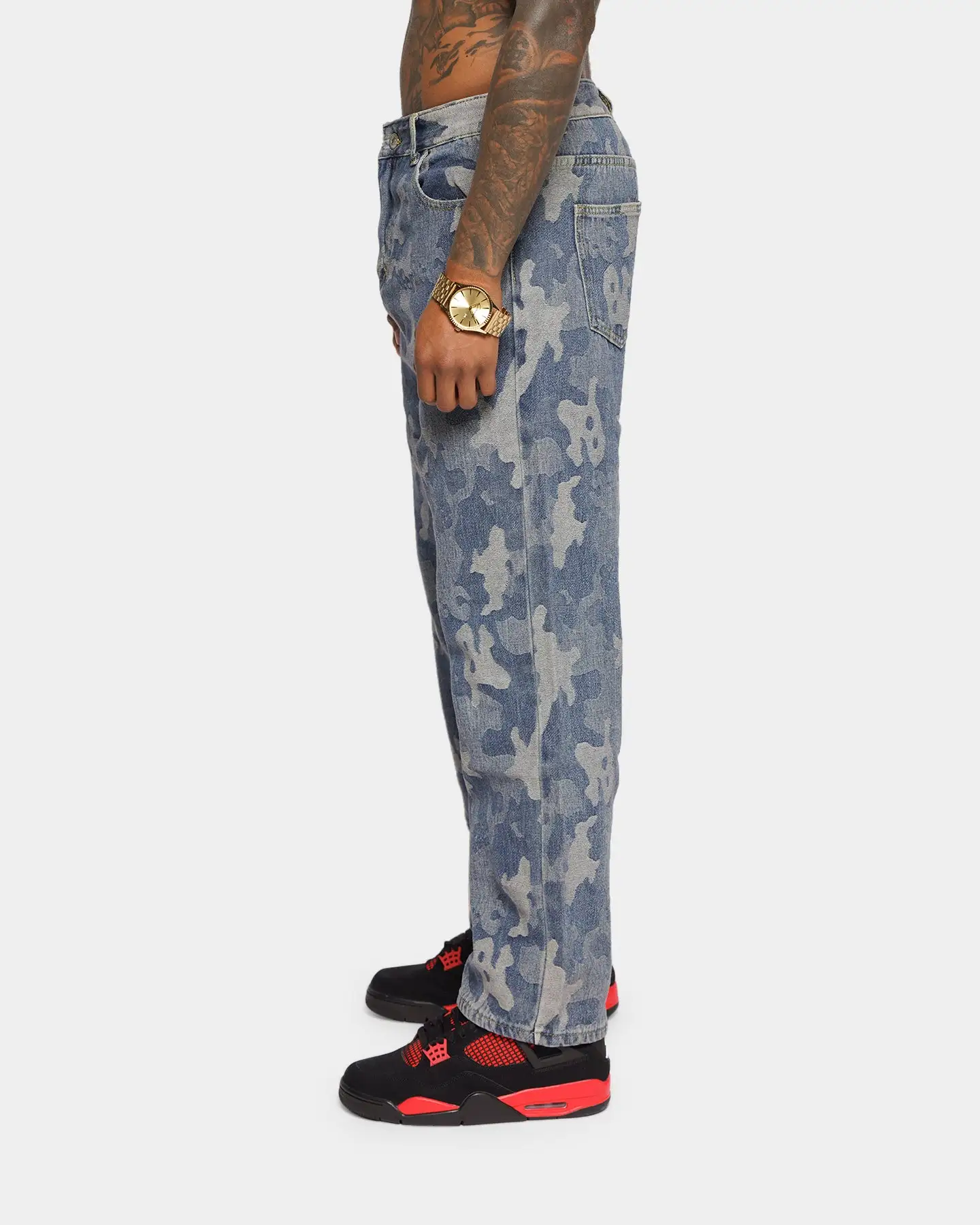 XXIII Jovany Print Jeans Blue Camo - Image 4