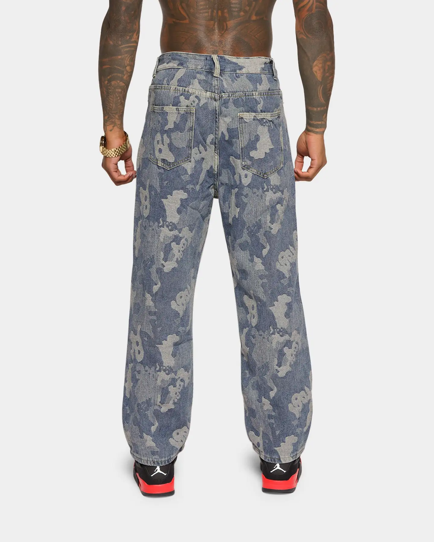 XXIII Jovany Print Jeans Blue Camo - Image 5