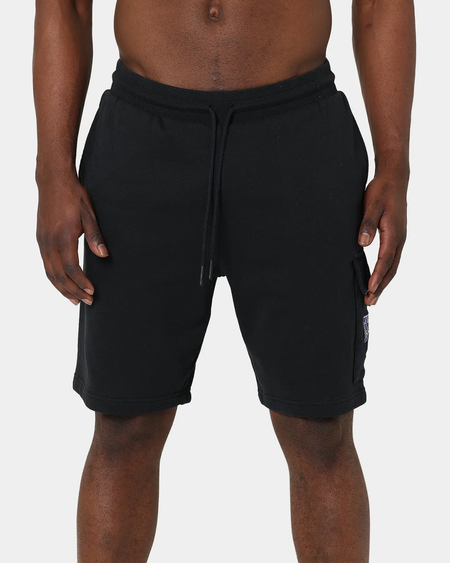 Mitchell & Ness Los Angeles Lakers Cargo Shorts Black - Image 3