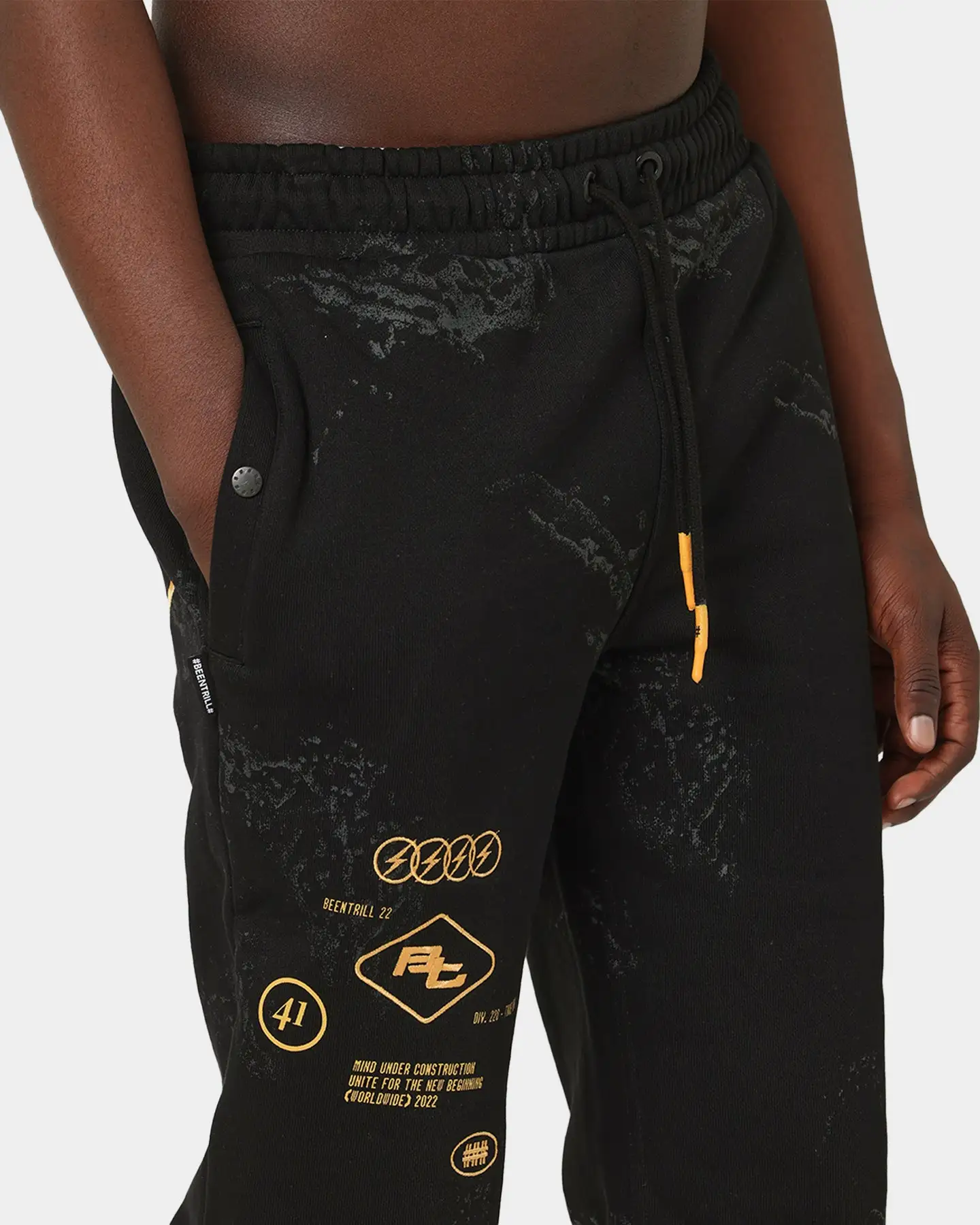 BEEN TRILL BEENTRILL Circuitry Sweat Pants Black - Image 7