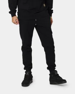 Last Kings Cargo Track Pants Black