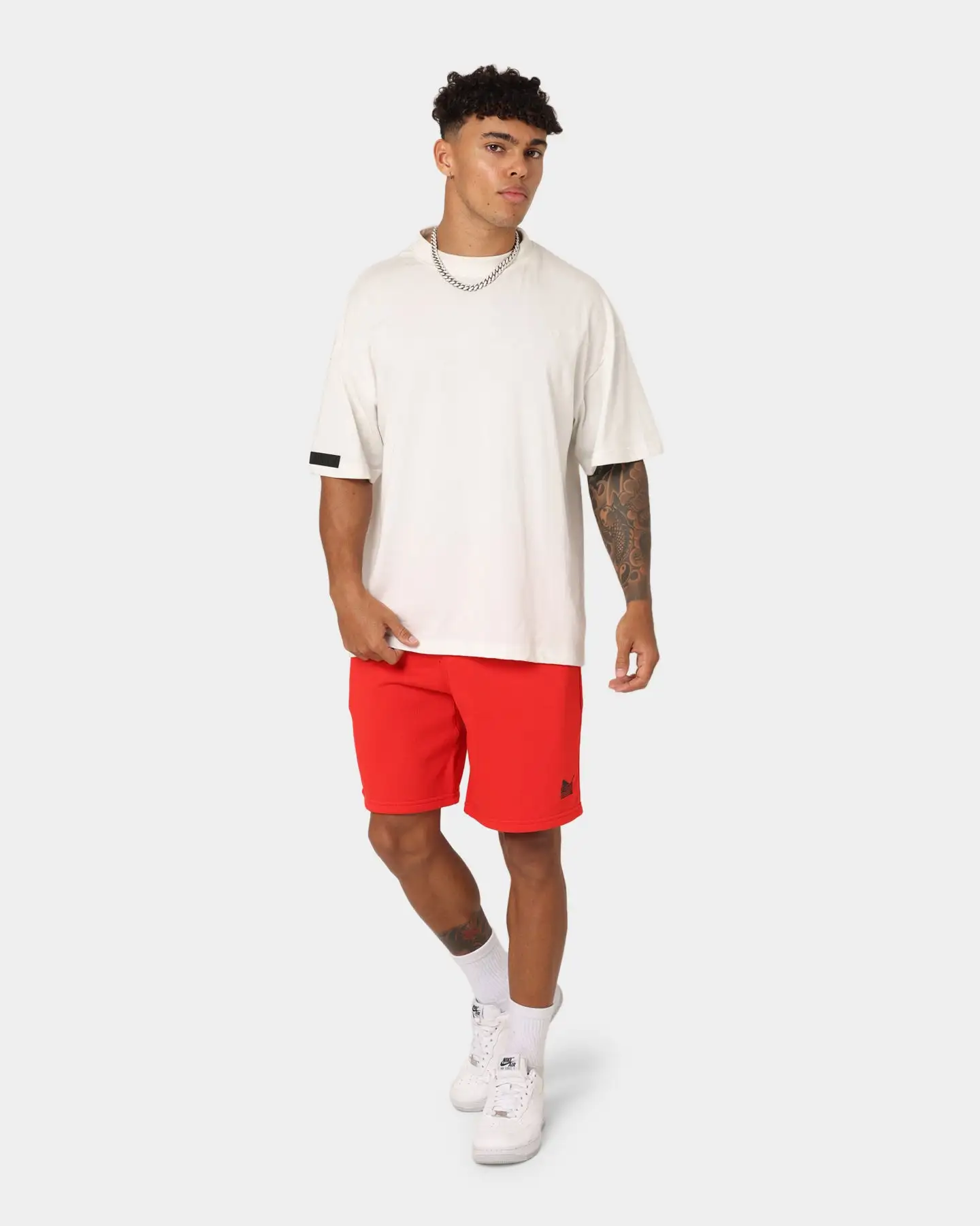 Puma X TMC Every Day Hussle Sweat Shorts High Risk Red - Image 2