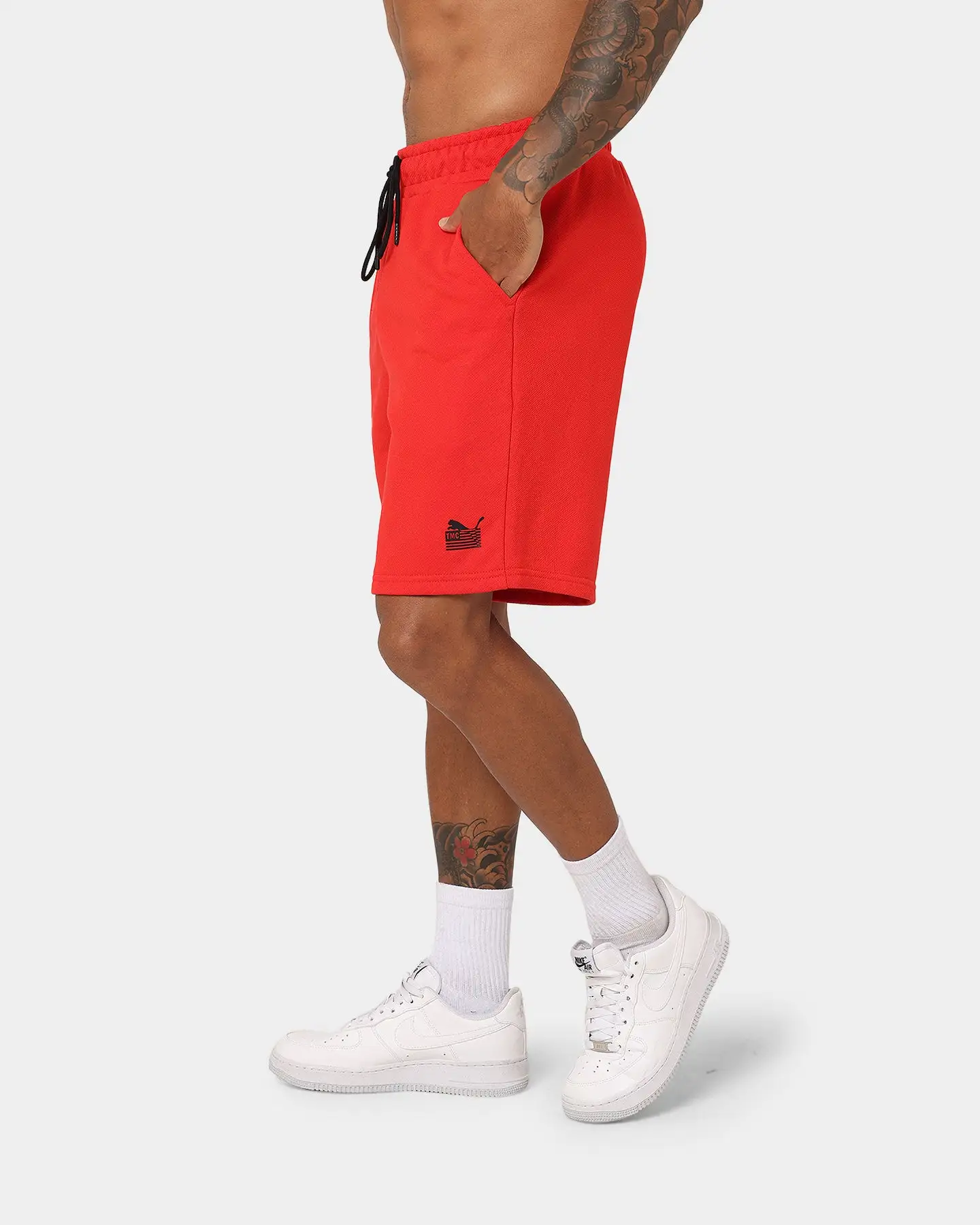 Puma X TMC Every Day Hussle Sweat Shorts High Risk Red - Image 6