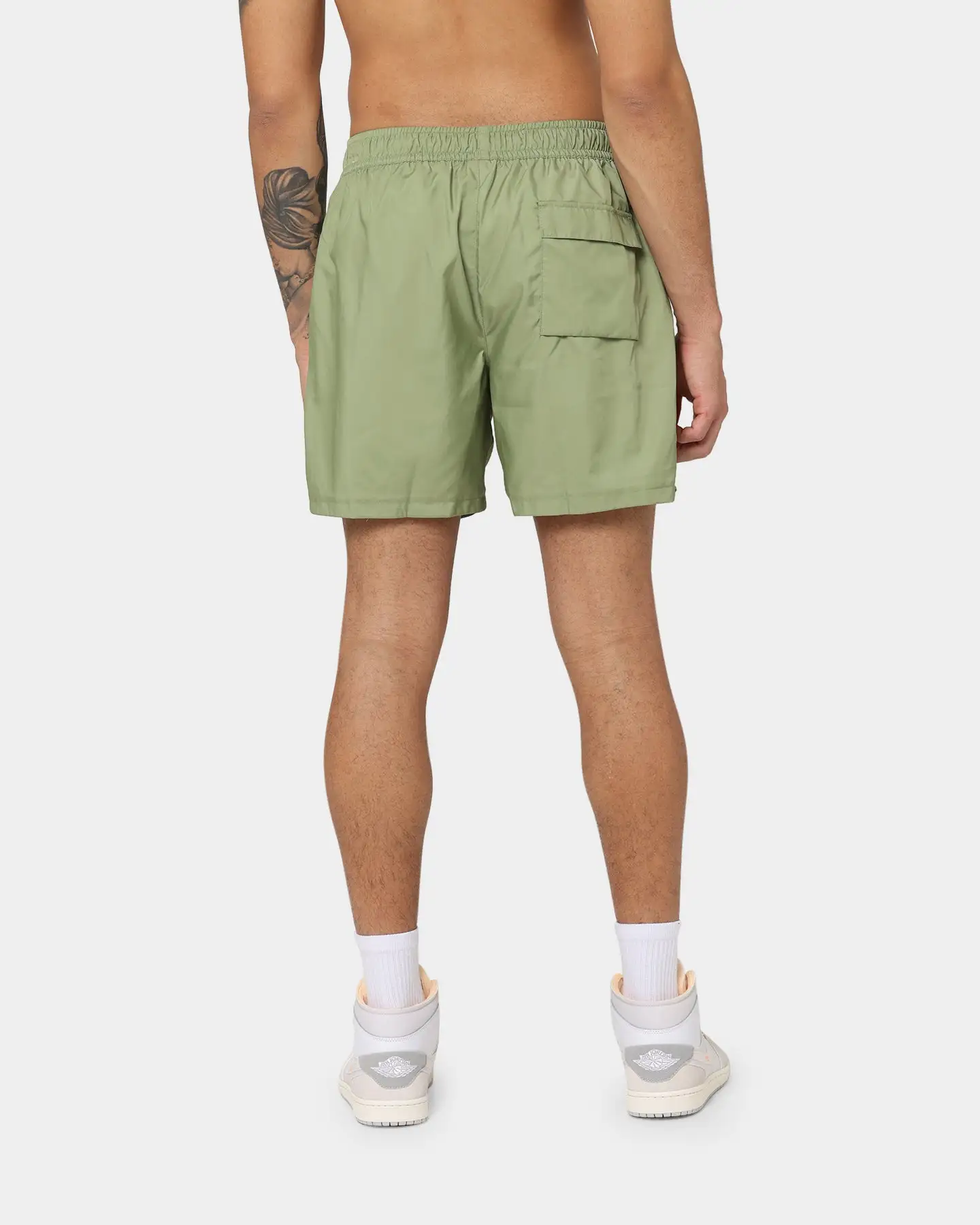 Nike Sportswear Sport Essentials Woven Lined Flow Shorts Alligator/White - Image 4