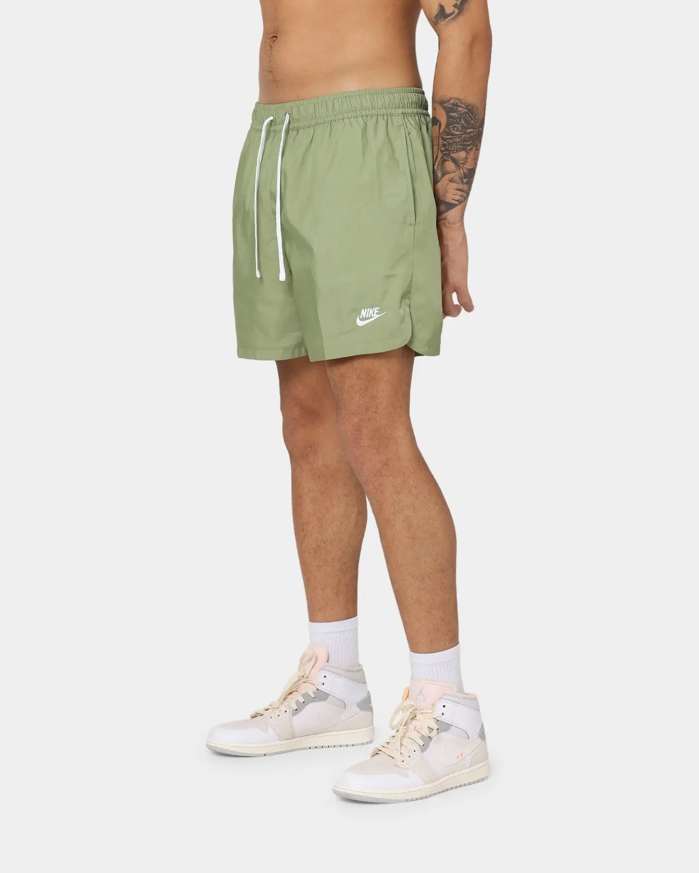Nike Sportswear Sport Essentials Woven Lined Flow Shorts Alligator/White - Image 6