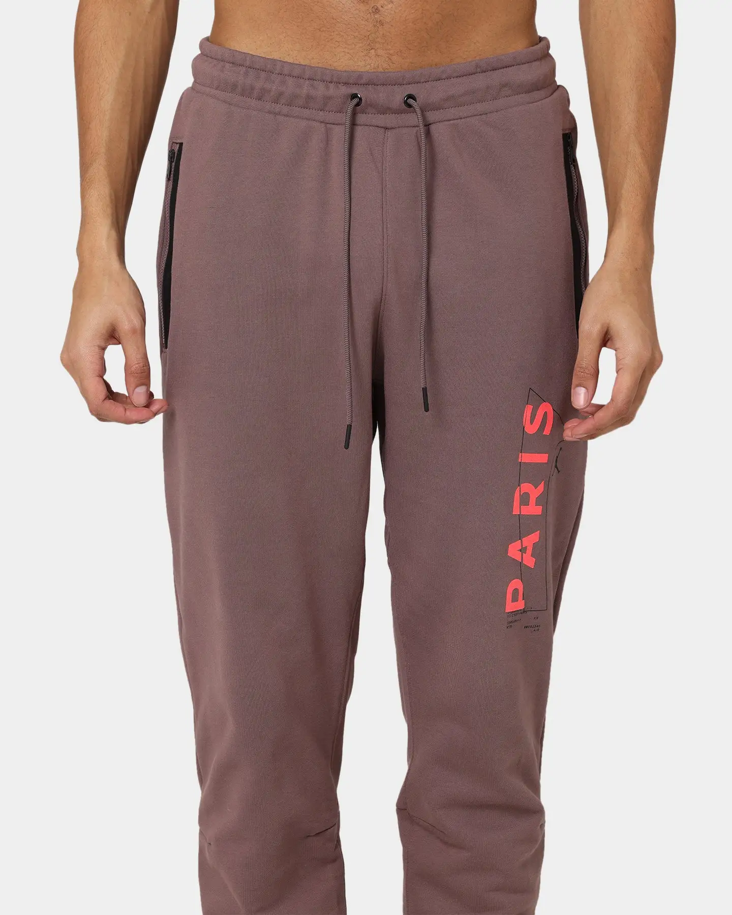 Jordan X Paris Saint-Germain Fleece Pants Plum Eclipse - Image 3