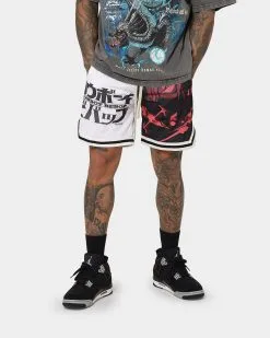 Goat Crew X Cowboy Bebop Swordfish Shorts Black/White