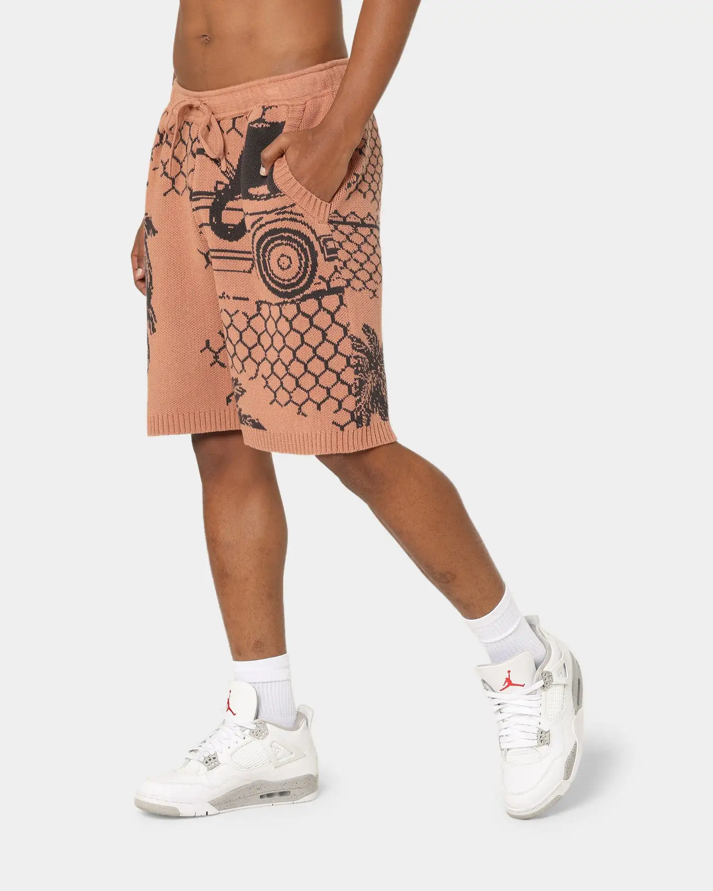 Honor The Gift Jungle Shorts Peach