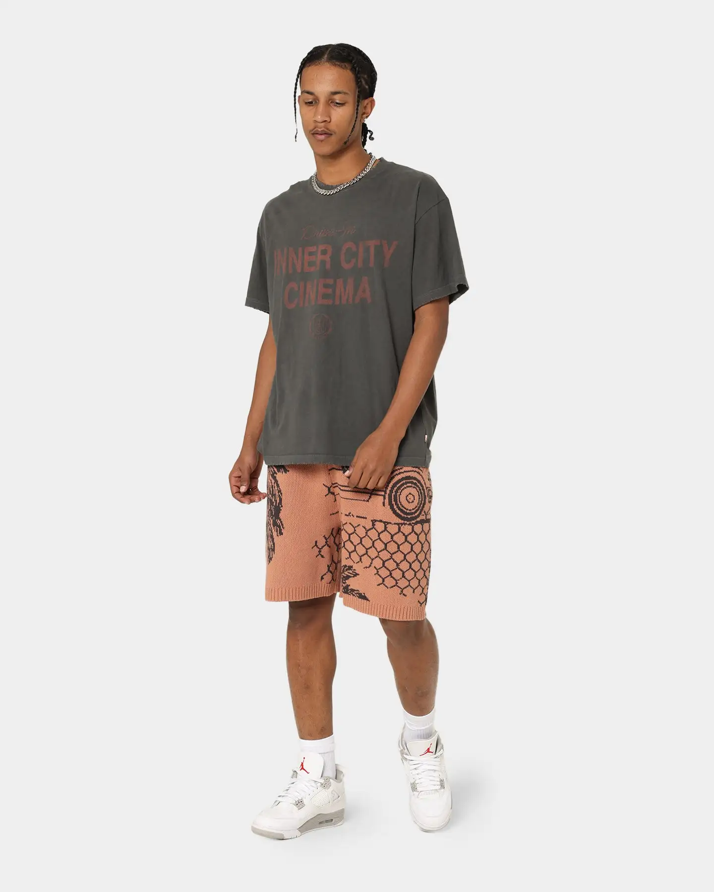 Honor The Gift Jungle Shorts Peach - Image 2