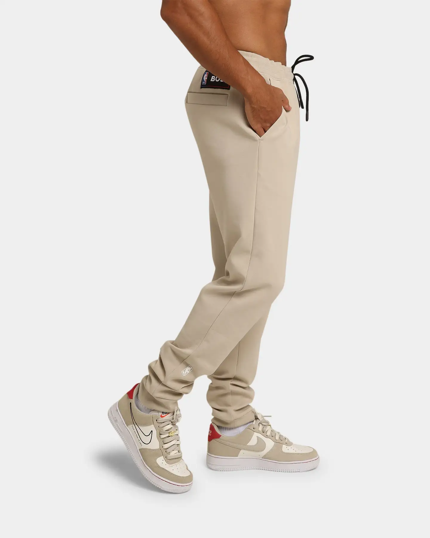 Hugo Boss X NBA Chicago Bulls Basic Joggers Light Beige - Image 5